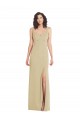 Champagne Square Neck Sleeveless Low Back Trumpet Formal Evening Gown / Prom Dress / Bridesmaid Dress Townsville
