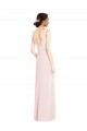 Pink V-Neck Sleeveless Low Back A-Line Black Tie Evening Dress / Prom Dress / Bridesmaid Dress Townsville