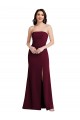 Burgundy Gold Strapless Sleeveless Trumpet Semi Formal Evening Dress / Prom Dress / Bridesmaid Dress Townsville