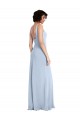 Light Sky Blue Square Neck Sleeveless Sheath Prom Dress / Bridesmaid Dress Townsville