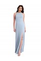 Light Sky Blue High Neck Sleeveless Open Back Sheath Formal Evening Gown / Prom Dress / Bridesmaid Dress Townsville