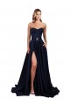 Dark Navy High Neck Sleeveless Low Back A-Line Formal Dress / Bridesmaid Dress Townsville