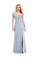 Light Sky Blue Off the Shoulder Sleeveless Trumpet Semi Formal Evening Dress / Prom Dress / Bridesmaid Dress Townsville