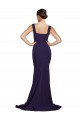 Dark Navy Square Neck Sleeveless Sheath Semi Formal Evening Dress / Prom Dress / Bridesmaid Dress Townsville