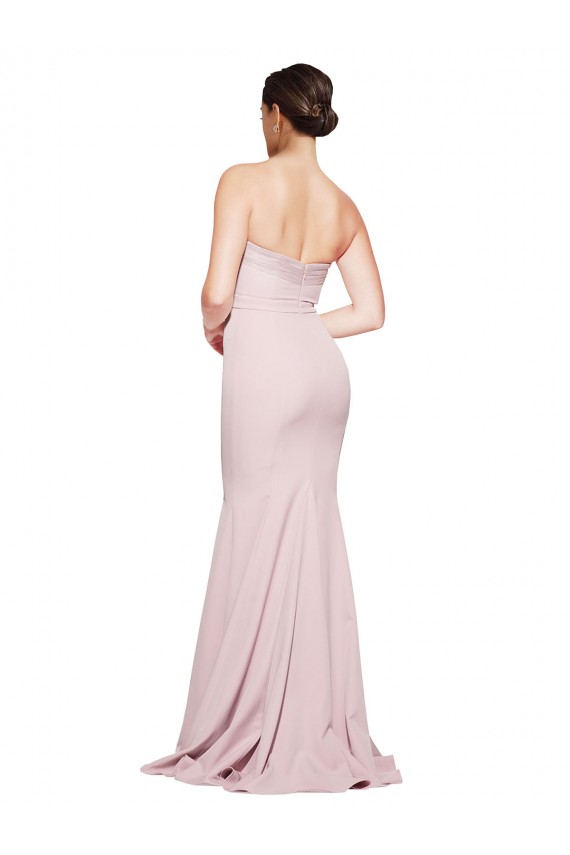 Mauve Strapless Sleeveless Low Back Sheath Formal Evening Gown / Prom Dress / Bridesmaid Dress Townsville