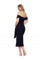 Black Square Neck Sleeveless Low Back Stretch Crepe Sheath Formal Evening Gown / Prom Dress / Bridesmaid Dress Townsville