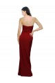 Burgundy Sweetheart Sleeveless Low Back Sheath Bridesmaid Dress / Evening Dress Townsville