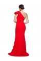 Red One Shoulder Sleeveless Sheath Semi Formal Evening Dress / Prom Dress / Bridesmaid Dress Townsville