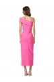 Fuchsia One Shoulder Sleeveless Sheath Evening Gown / Prom Dress / Bridesmaid Dress Townsville