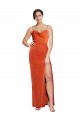 Rust Cowl Neck Sleeveless Open Back Sheath Formal Evening Gown / Prom Dress / Bridesmaid Dress Townsville