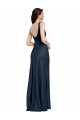 Dark Navy Square Neck Sleeveless Low Back A-Line Formal Evening Gown / Prom Dress / Bridesmaid Dress Townsville