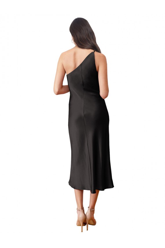 Black One Shoulder Sleeveless Sheath Black Tie Evening Dress / Prom Dress / Bridesmaid Dress Townsville