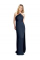 Dark Navy Halter Neck Sleeveless Open Back A-Line Formal Evening Gown / Prom Dress / Bridesmaid Dress Townsville