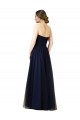 Dark Navy Strapless Sleeveless A-Line Bridesmaid Dress / Evening Dress Townsville
