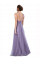 Watermelon Spaghetti Straps Sleeveless V-Back A-Line Bridesmaid Dress Townsville