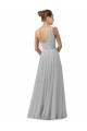 Silver One Shoulder Sleeveless A-Line Bridesmaid Gown Townsville