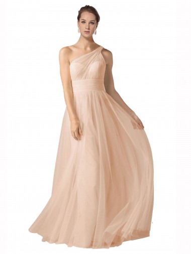 Nude Sweetheart Sleeveless Keyhole Back A-Line Formal Dress / Bridesmaid Dress Townsville