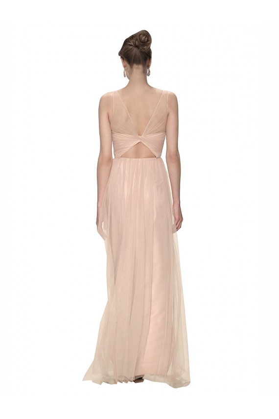 Blush High Neck Sleeveless Sheath Bridesmaid Dress Townsville