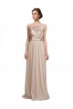 Nude Halter Neck Sleeveless A-Line Bridesmaid Dress Townsville