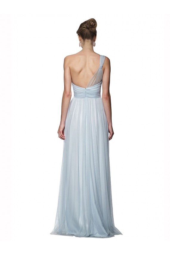 Mist One Shoulder Sleeveless A-Line Bridesmaid Dress Townsville
