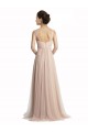 Nude Square Neck Sleeveless A-Line Bridesmaid Evening Dress Townsville