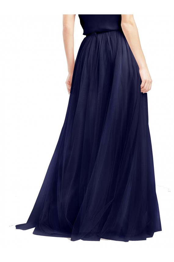 Navy Blue High Neck Sleeveless A-Line Semi Formal Evening Dress / Bridesmaid Dress Townsville