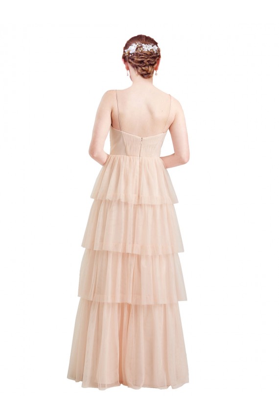 Pink V-Neck Sleeveless A-Line Semi Formal Evening Dress / Bridesmaid Dress Townsville