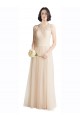 Ivory Illusion Neck Sleeveless A-Line Bridesmaid Dress Townsville