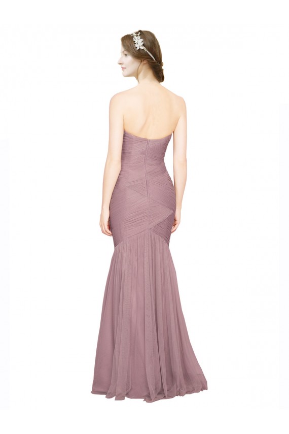 Strapless Sleeveless Mermaid Bridesmaid Dress Townsville