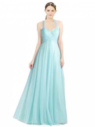 Mint Green Sweetheart Sleeveless Low Back A-Line Bridesmaid Dress Townsville