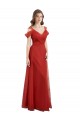 Red Sweetheart Cold Shoulder V-Back A-Line Formal Dress / Bridesmaid Dress Townsville