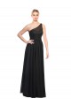 Black One Shoulder Sleeveless A-Line Bridesmaid Dress / Evening Dress Townsville