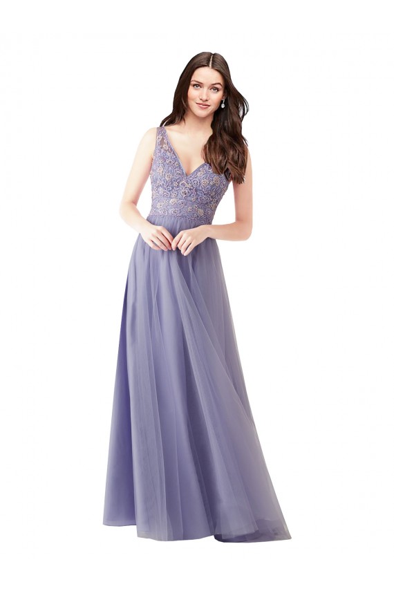 Sweetheart Sleeveless V-Back Tulle & Lace A-Line Formal Dress / Bridesmaid Dress Townsville