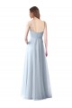Light Sky Blue V-Neck Sleeveless A-Line Bridesmaid Dress Townsville