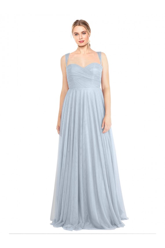Light Sky Blue Sweetheart Sleeveless A-Line Evening Gown / Bridesmaid Dress Townsville