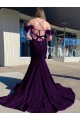 Plum Purple V-Neck Sleeveless Sheath Prom Dress / Evening Dress Townsville