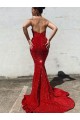 Burgundy Sweetheart Sleeveless Mermaid Prom Dress / Evening Gown Townsville