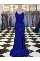 Royal Blue V-Neck Sleeveless Sheath Prom Dress / Evening Gown Townsville