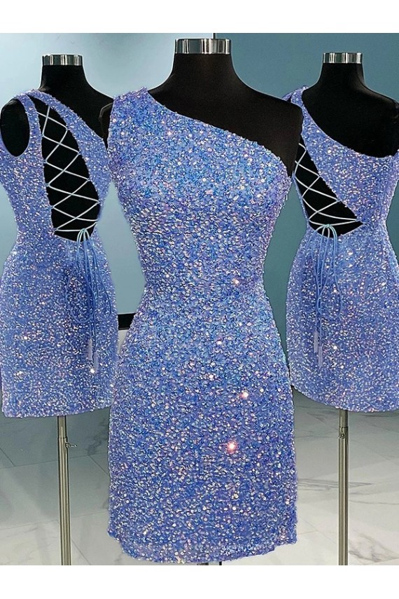 One Shoulder Sleeveless Sheath Prom Dress Townsville