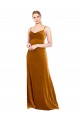 Gold Cowl Neck Sleeveless A-Line Prom Dress / Bridesmaid Dress Townsville