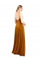 Gold Cowl Neck Sleeveless A-Line Prom Dress / Bridesmaid Dress Townsville