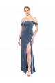 Dusty Blue Strapless Sleeveless A-Line Prom Dress / Bridesmaid Dress Townsville
