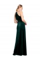 Dark Green Jewel Neck Sleeveless Keyhole Back A-Line Prom Dress / Bridesmaid Dress Townsville