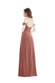 Cinnamon Rose Off the Shoulder Sleeveless A-Line Semi Formal Evening Dress / Prom Dress / Bridesmaid Dress Townsville