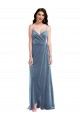 Dusty Blue Sweetheart Sleeveless Low Back A-Line Semi Formal Evening Dress / Prom Dress / Bridesmaid Dress Townsville