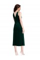 Dark Green Cowl Neck Sleeveless V-Back Sheath Evening Gown / Prom Dress / Bridesmaid Dress Townsville