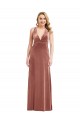 Cinnamon Rose V-Neck Sleeveless Open Back A-Line Bridesmaid Dress / Evening Dress Townsville