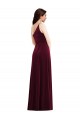 Burgundy One Shoulder Sleeveless Trumpet Black Tie Evening Dress / Prom Dress / Bridesmaid Dress Townsville