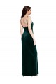 Dark Green Square Neck Sleeveless Low Back Sheath Prom Dress / Bridesmaid Dress Townsville