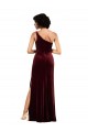 Burgundy One Shoulder Sleeveless Column Formal Evening Gown / Prom Dress / Bridesmaid Dress Townsville